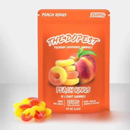 Peach Ring Edibles HHC Gummies - 250MG