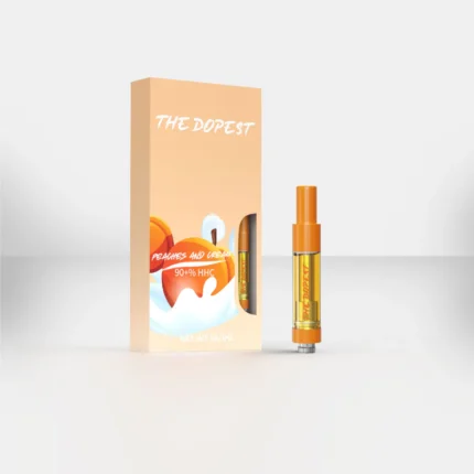 Peaches and Cream Strain - Sativa HHC Vape Cartridge