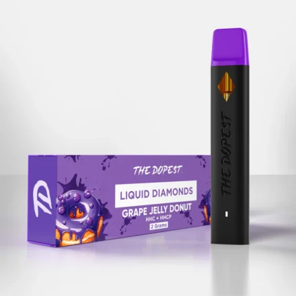 Grape Jelly Donuts 2g Vapesd Liquid Diamonds Disposable